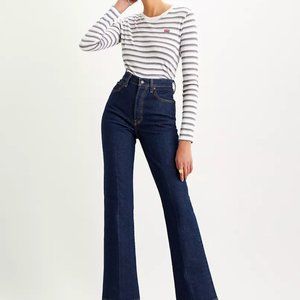 Levi's Ribcage Wide Leg Jeans (Size 25)